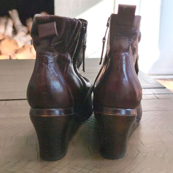 Miz Mooz Nimah Wedge Boot Mocha Size 39 - Picture 8 of 15